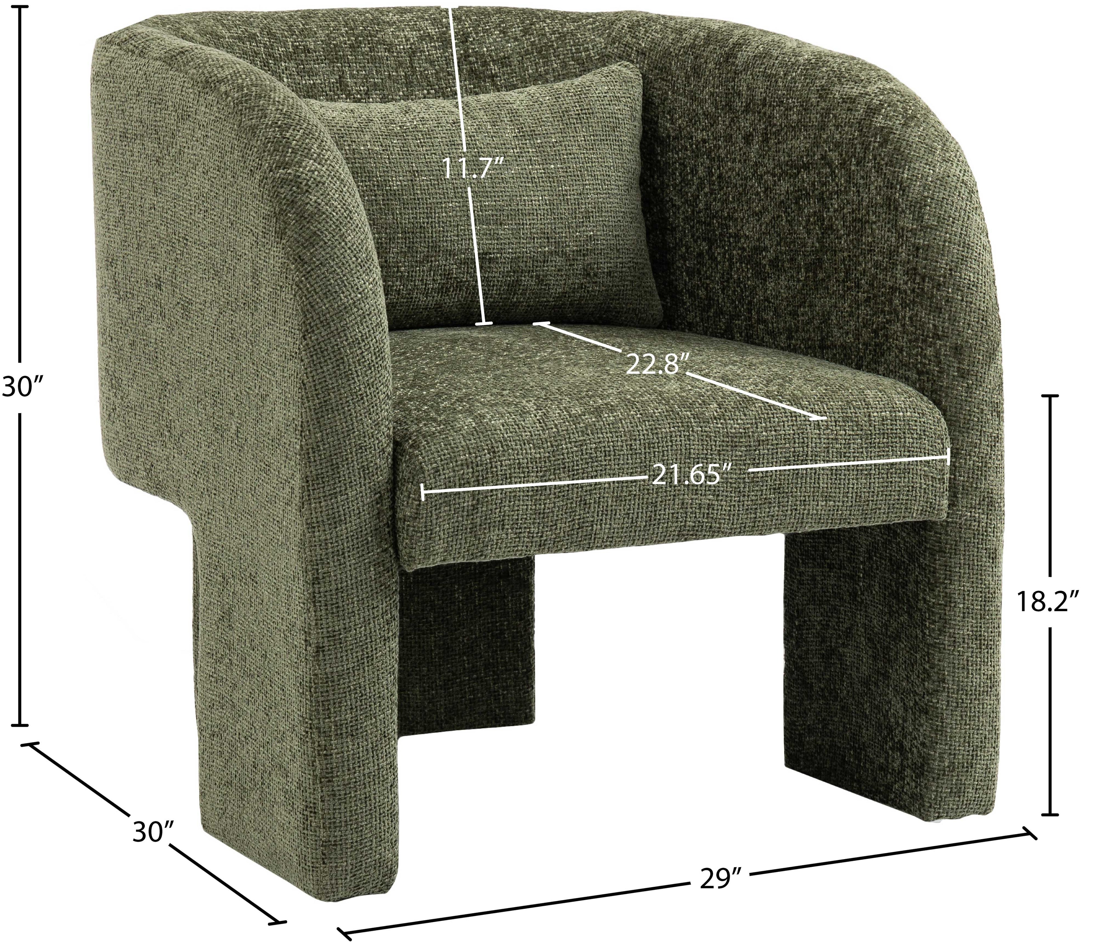 Sawyer Chenille Fabric Upholstered Accent Chair