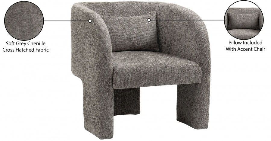 Sawyer Chenille Fabric Upholstered Accent Chair