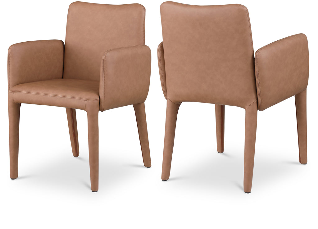 Pelle Vegan Leather Upholstered Dining Chair / Accent Chair