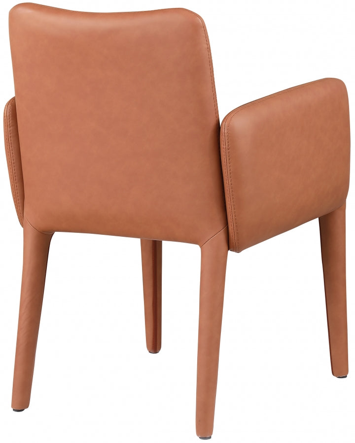Pelle Vegan Leather Upholstered Dining Chair / Accent Chair
