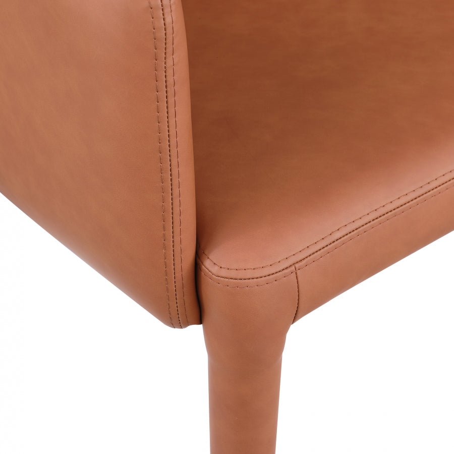 Pelle Vegan Leather Upholstered Dining Chair / Accent Chair