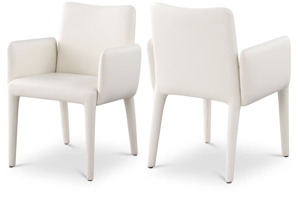 Pelle Vegan Leather Upholstered Dining Chair / Accent Chair