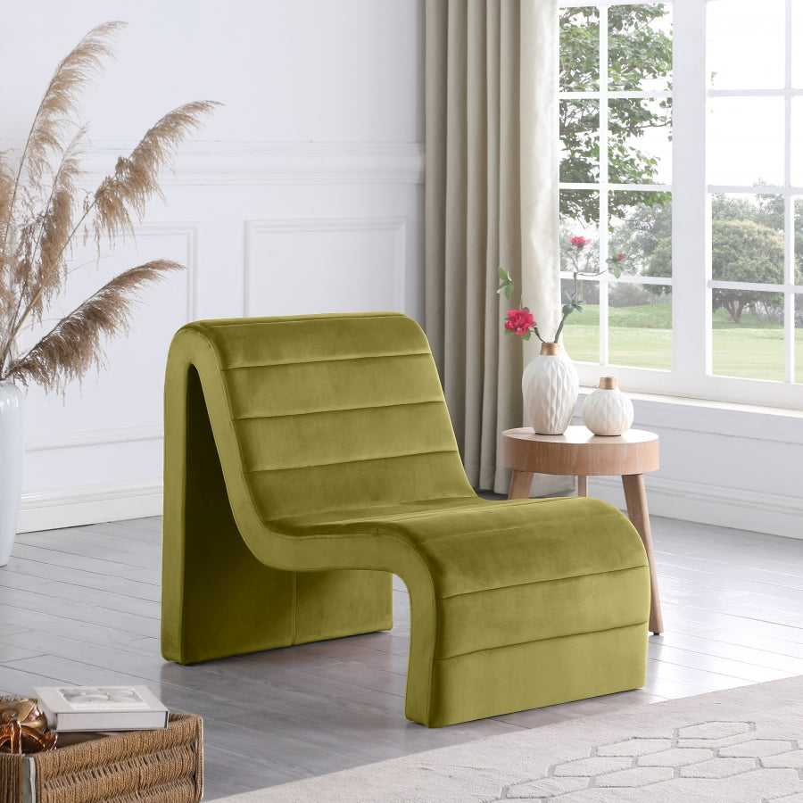 Ivy Velvet Upholstered Accent Chair