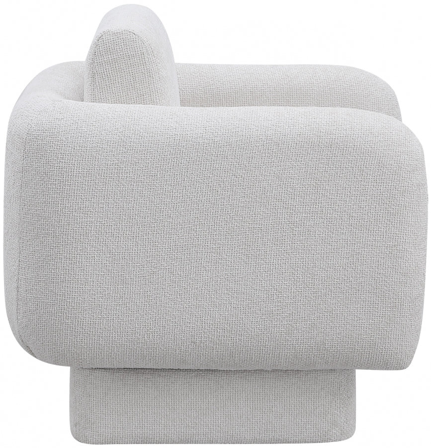 Alessandra Chenille Fabric Upholstered Swivel Accent Chair