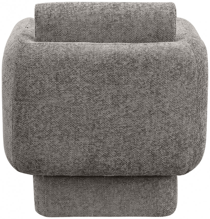 Alessandra Chenille Fabric Upholstered Swivel Accent Chair