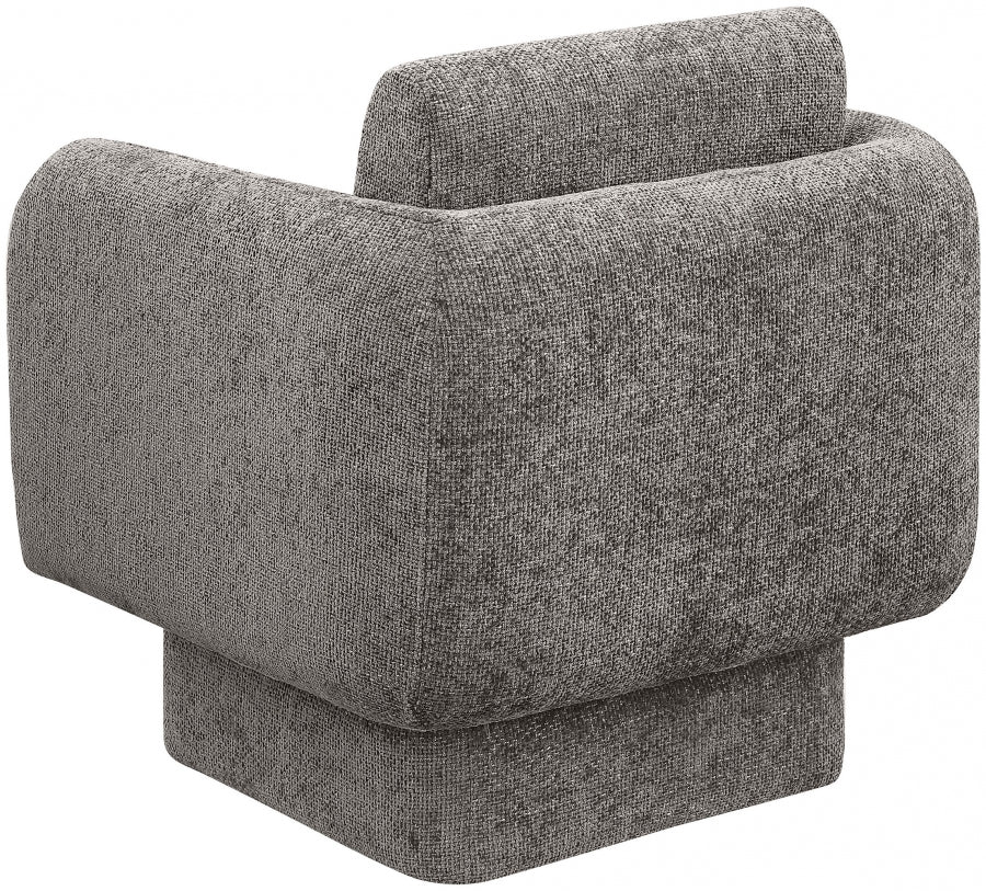 Alessandra Chenille Fabric Upholstered Swivel Accent Chair
