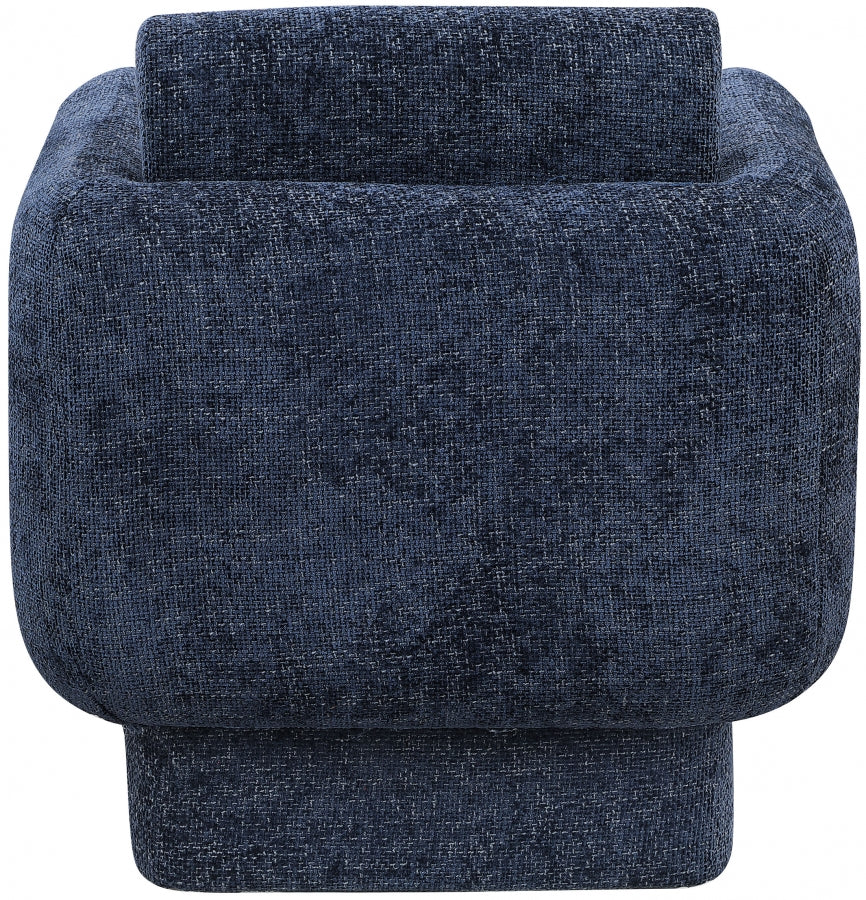 Alessandra Chenille Fabric Upholstered Swivel Accent Chair