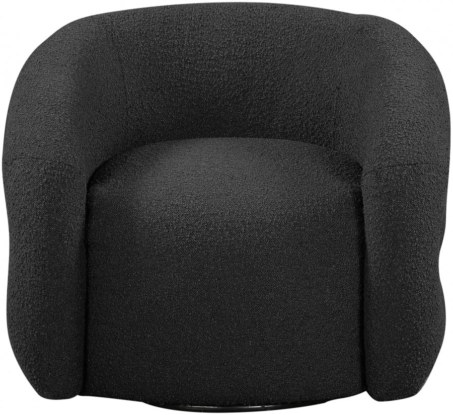 Roxbury Boucle Fabric Upholstered Swivel Accent Chair