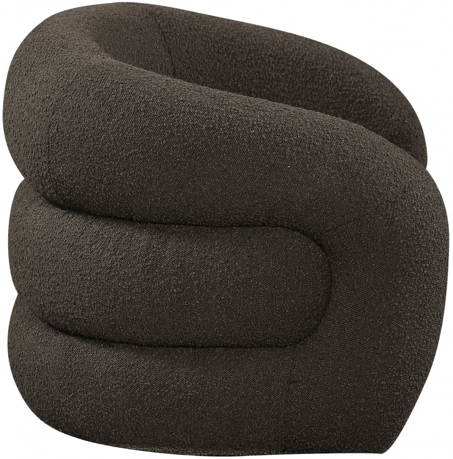 Roxbury Boucle Fabric Upholstered Swivel Accent Chair
