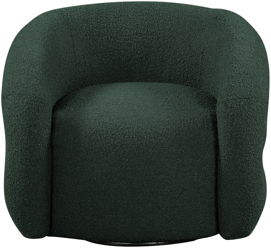 Roxbury Boucle Fabric Upholstered Swivel Accent Chair