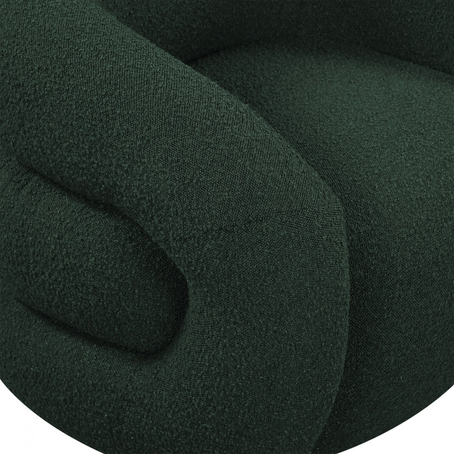Roxbury Boucle Fabric Upholstered Swivel Accent Chair