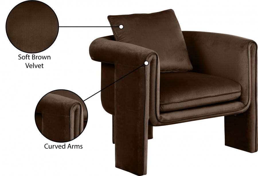 Sloan Velvet Upholstered Accent Chair