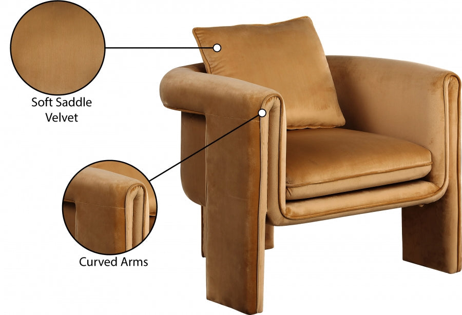 Sloan Velvet Upholstered Accent Chair