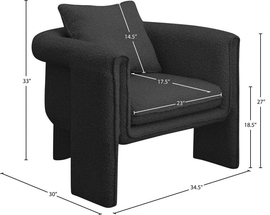 Stylus Boucle Accent Chair