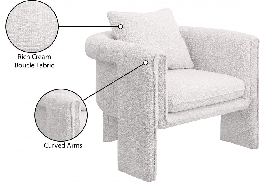 Stylus Boucle Accent Chair