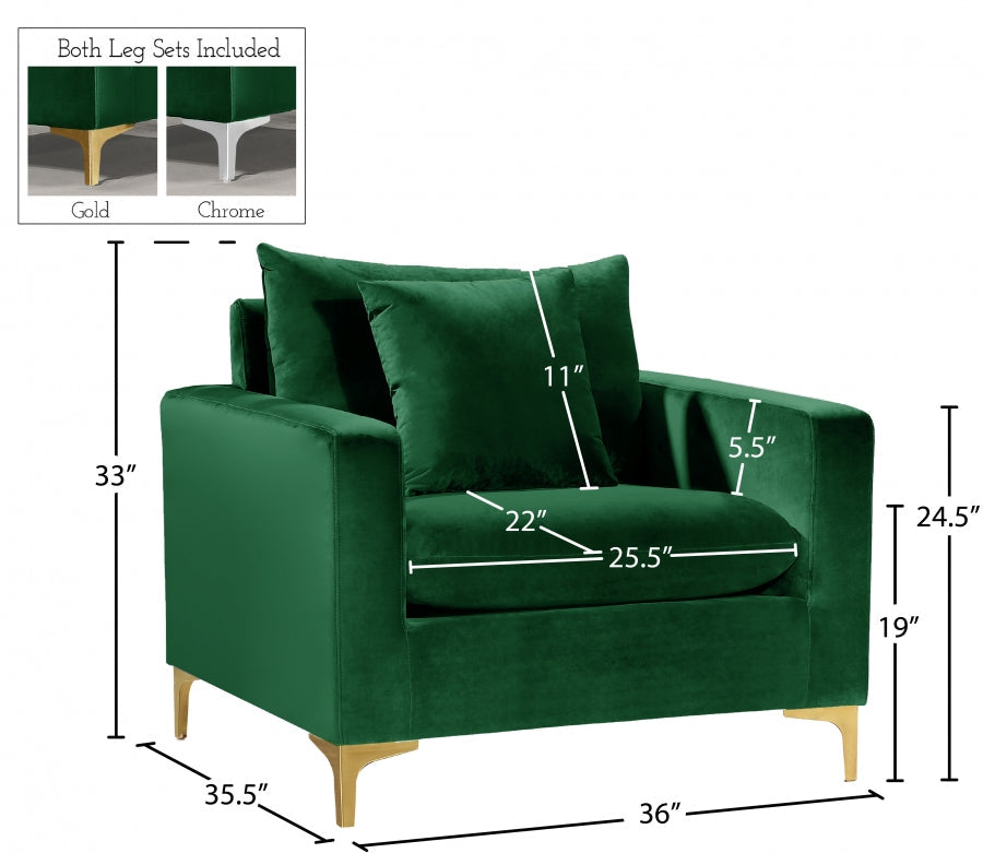 Naomi Velvet Upholstered Chair