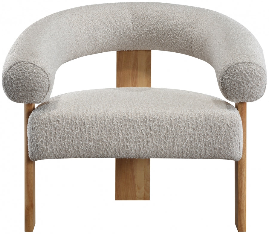 Winston Boucle Fabric Upholstered Accent Chair