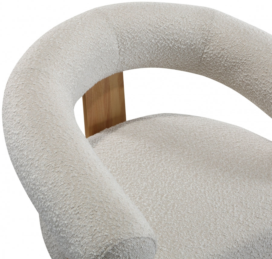 Winston Boucle Fabric Upholstered Accent Chair