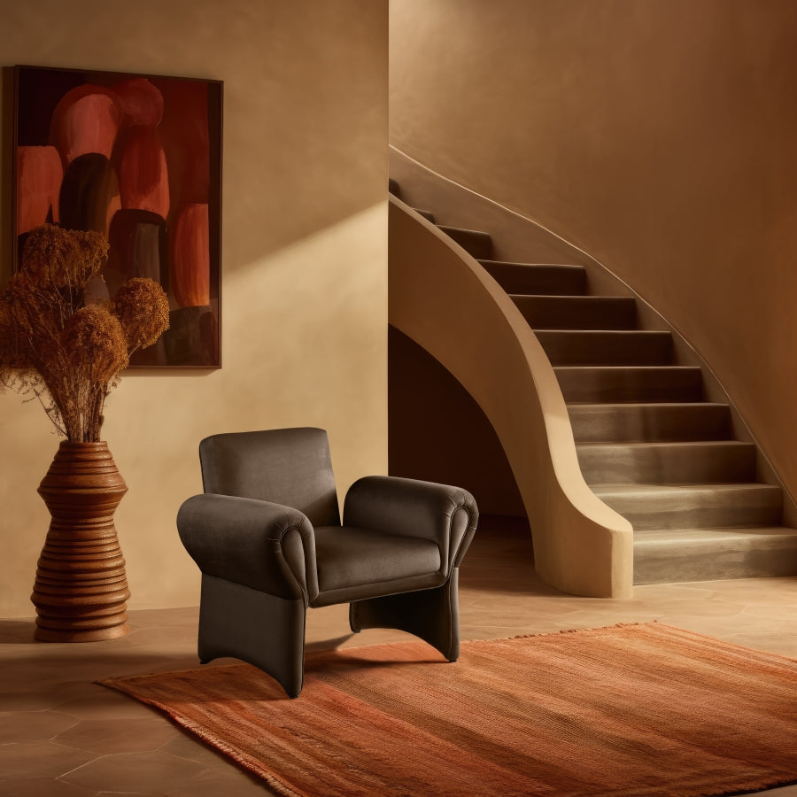 Fleurette Velvet Upholstered Accent Chair