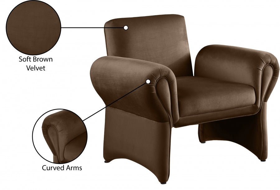 Fleurette Velvet Upholstered Accent Chair
