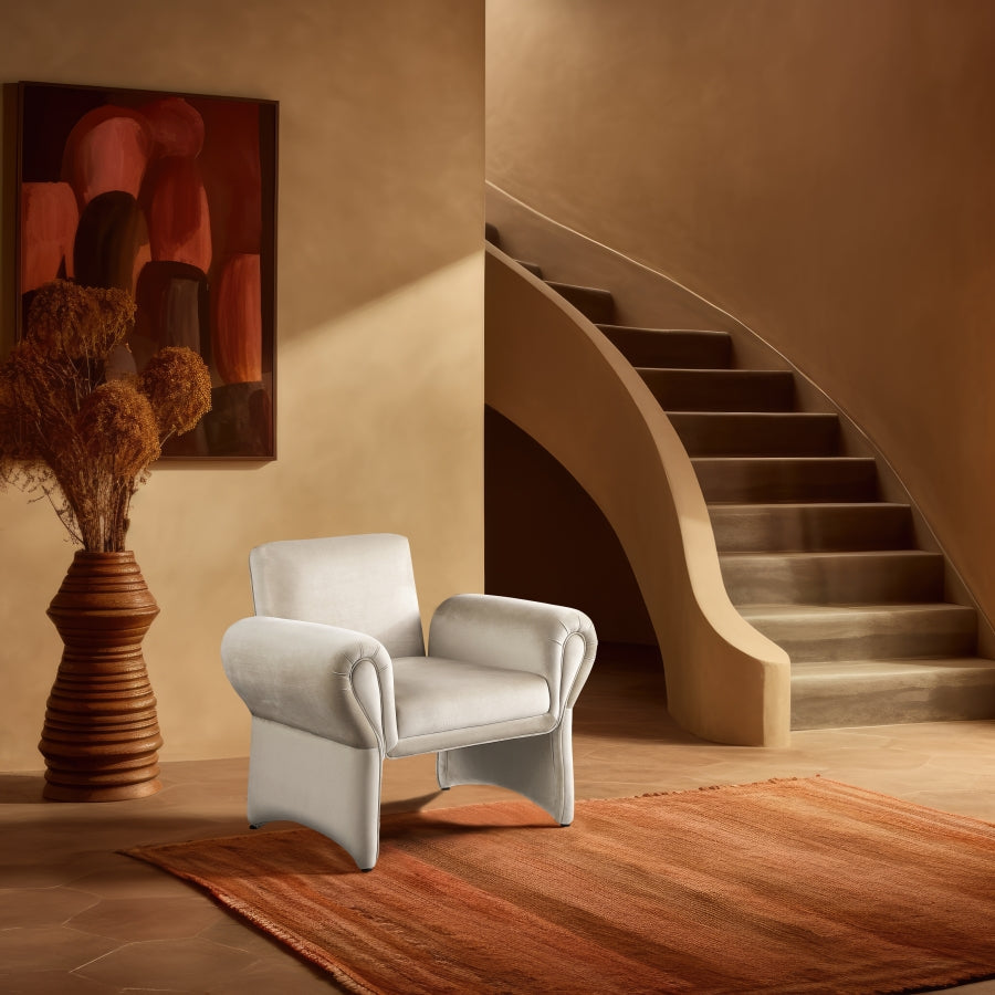 Fleurette Velvet Upholstered Accent Chair