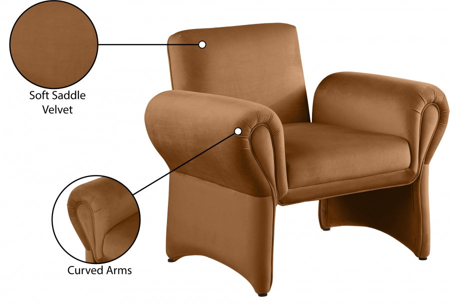 Fleurette Velvet Upholstered Accent Chair