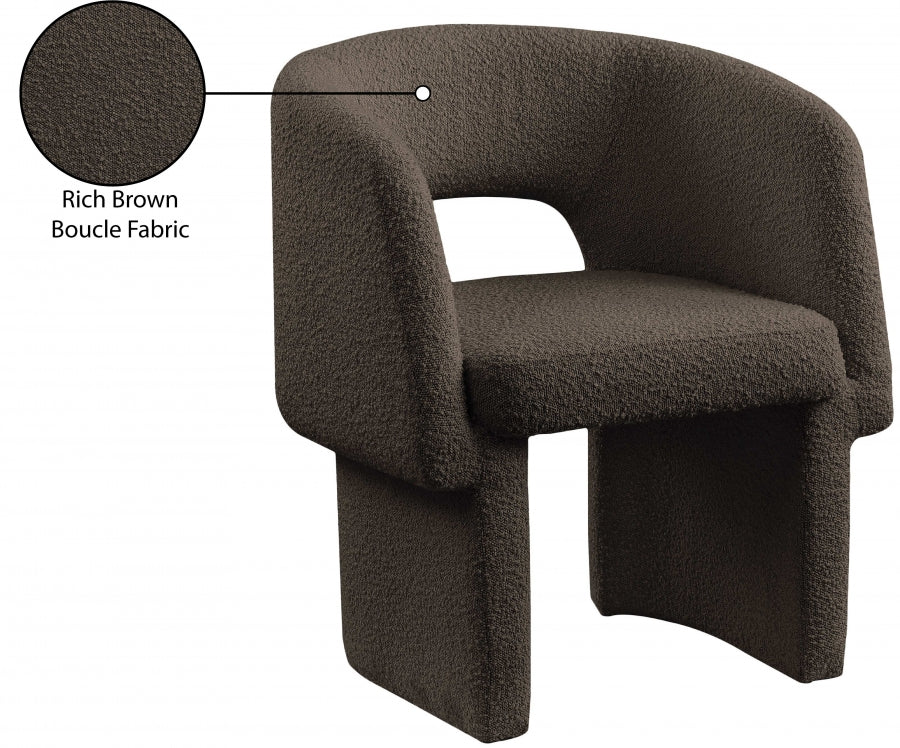 Emmet Boucle Fabric Upholstered Dining Chair / Accent Chair