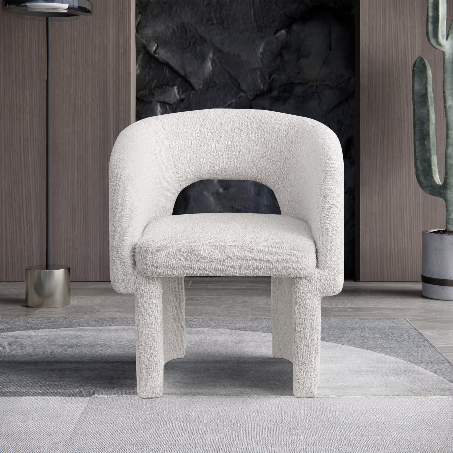 Emmet Boucle Fabric Upholstered Dining Chair / Accent Chair