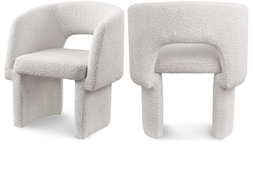 Emmet Boucle Fabric Upholstered Dining Chair / Accent Chair