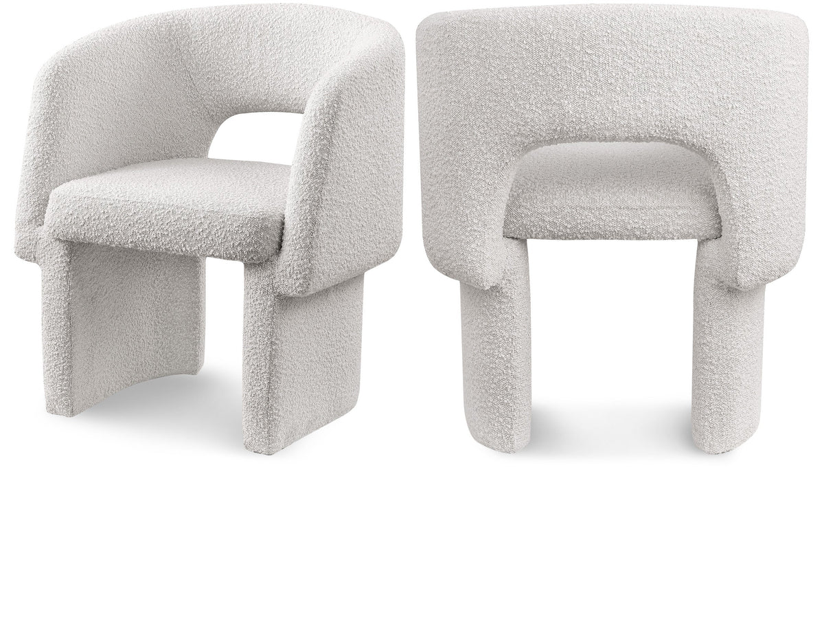 Emmet Boucle Fabric Upholstered Dining Chair / Accent Chair