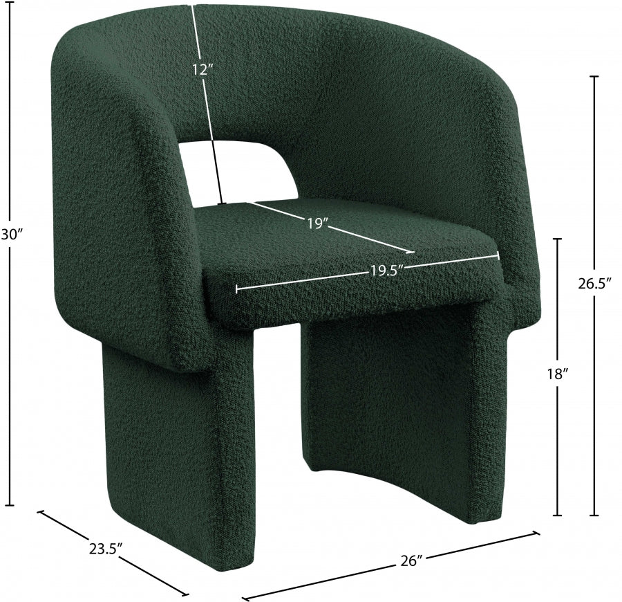 Emmet Boucle Fabric Upholstered Dining Chair / Accent Chair