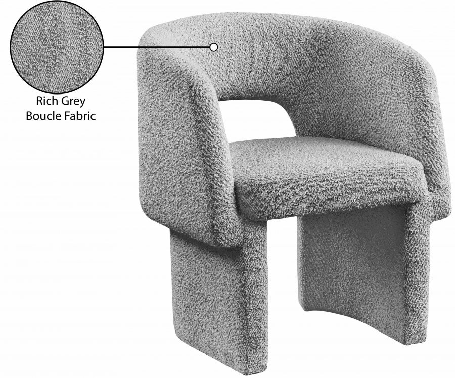 Emmet Boucle Fabric Upholstered Dining Chair / Accent Chair