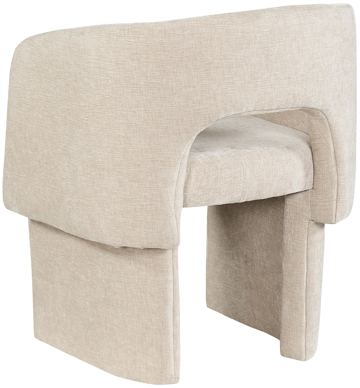 Emmet Chenille Fabric Upholstered Dining Chair / Accent Chair