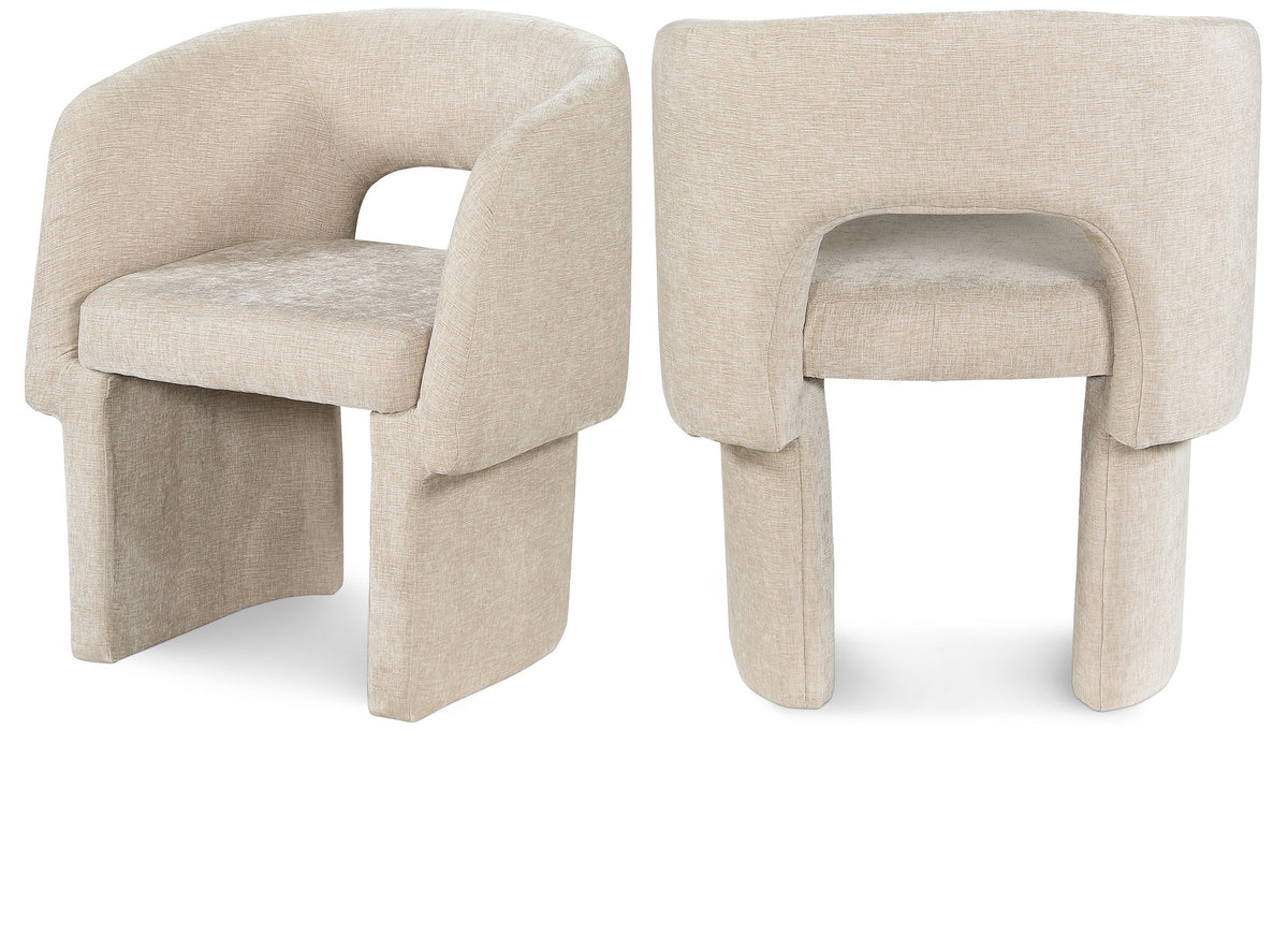 Emmet Chenille Fabric Upholstered Dining Chair / Accent Chair