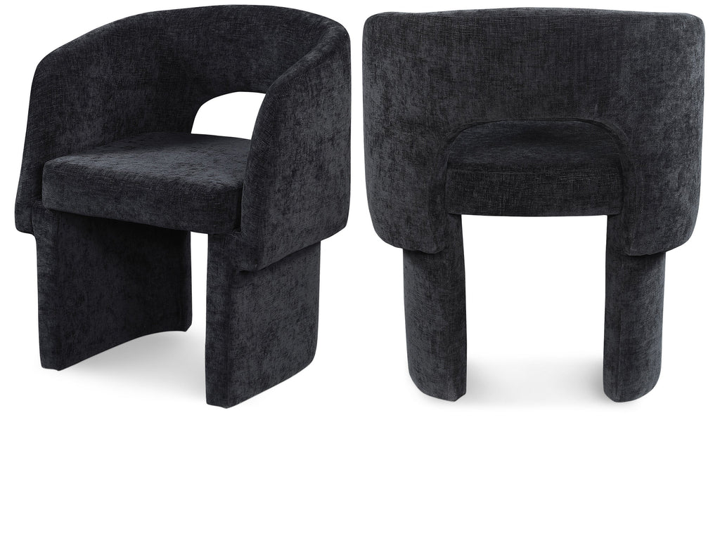 Emmet Chenille Fabric Upholstered Dining Chair / Accent Chair