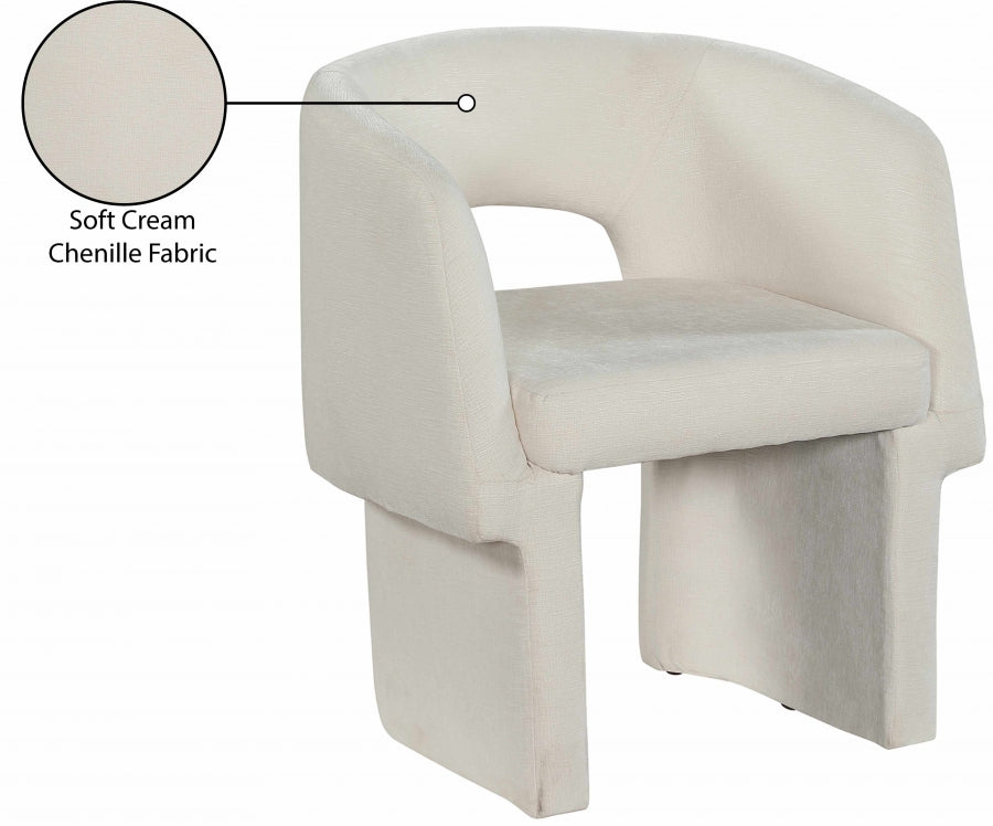 Emmet Chenille Fabric Upholstered Dining Chair / Accent Chair