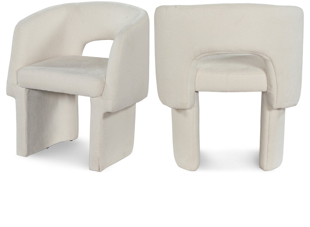 Emmet Chenille Fabric Upholstered Dining Chair / Accent Chair