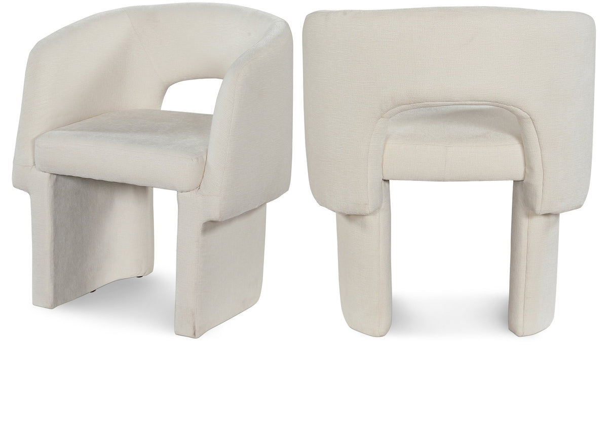 Emmet Chenille Fabric Upholstered Dining Chair / Accent Chair