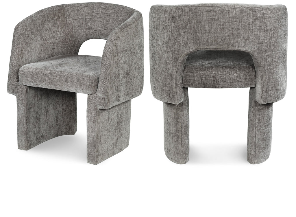 Emmet Chenille Fabric Upholstered Dining Chair / Accent Chair