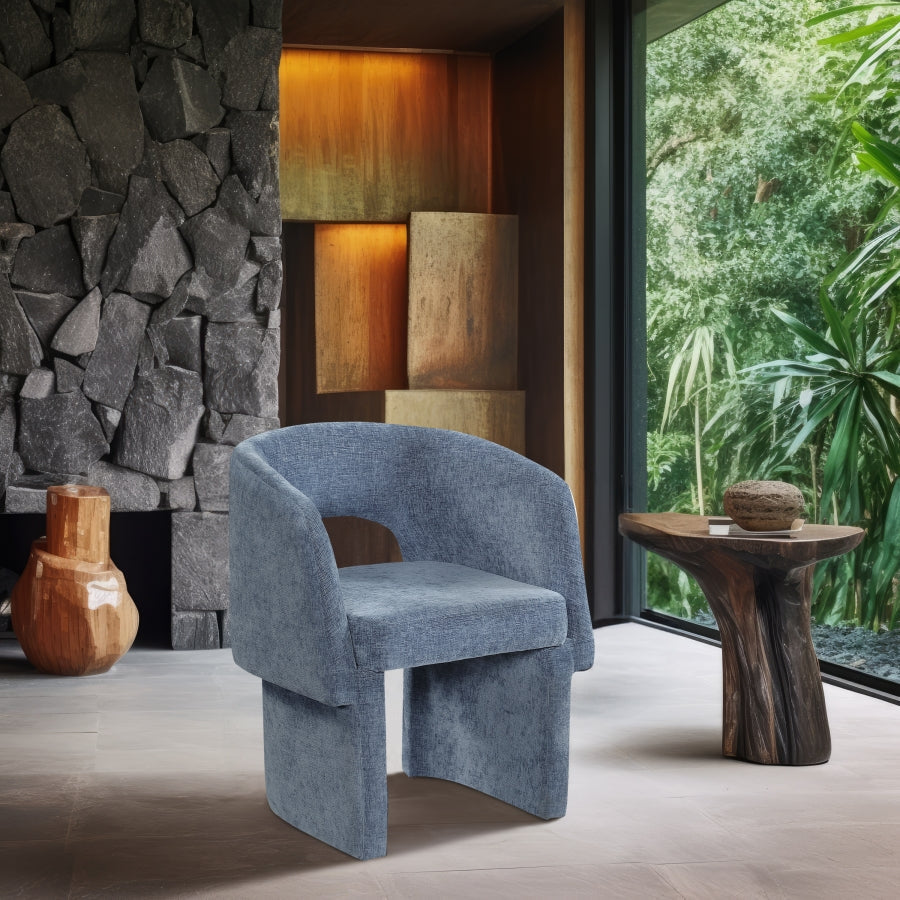 Emmet Chenille Fabric Upholstered Dining Chair / Accent Chair