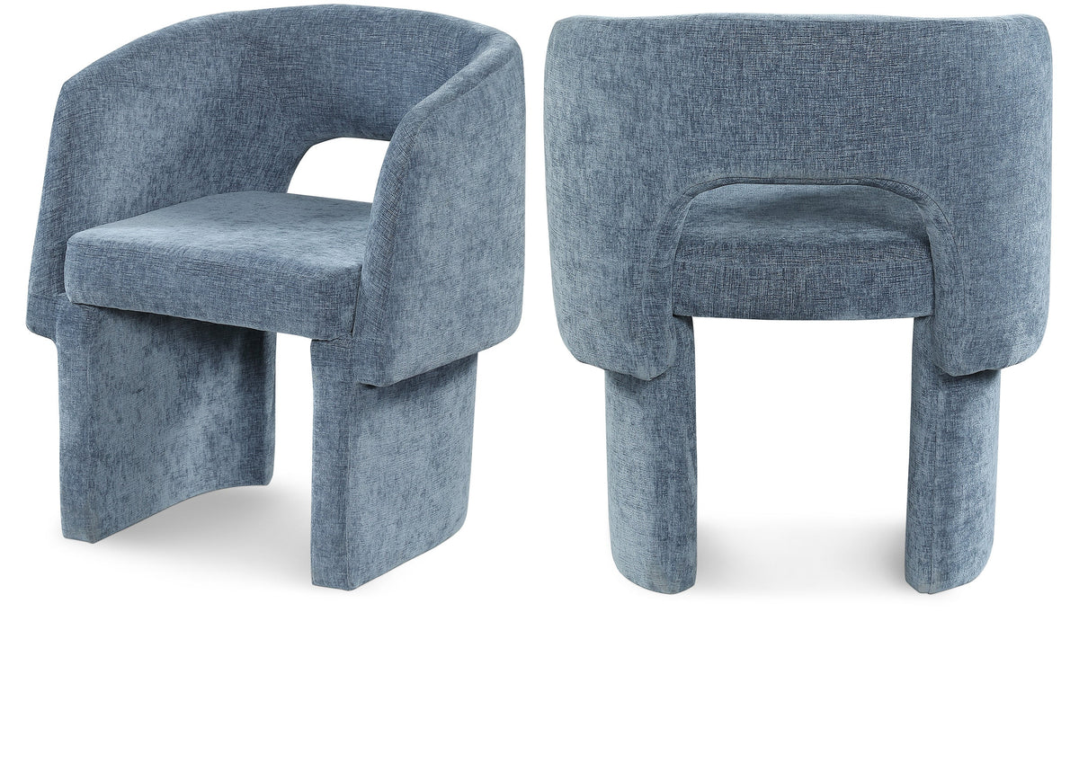 Emmet Chenille Fabric Upholstered Dining Chair / Accent Chair
