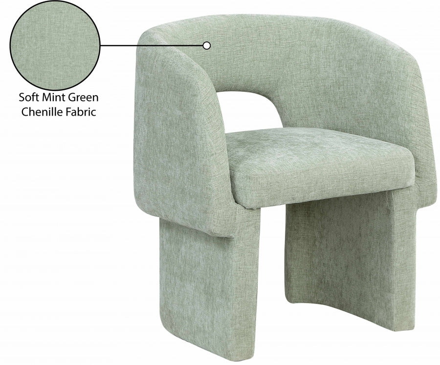 Emmet Chenille Fabric Upholstered Dining Chair / Accent Chair