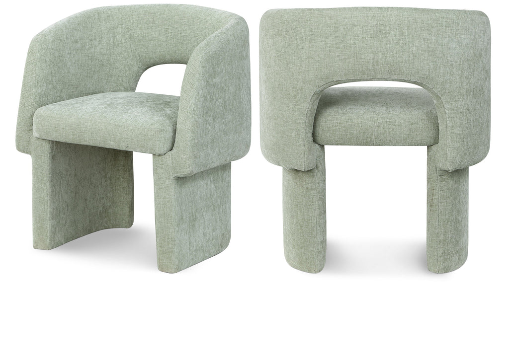 Emmet Chenille Fabric Upholstered Dining Chair / Accent Chair
