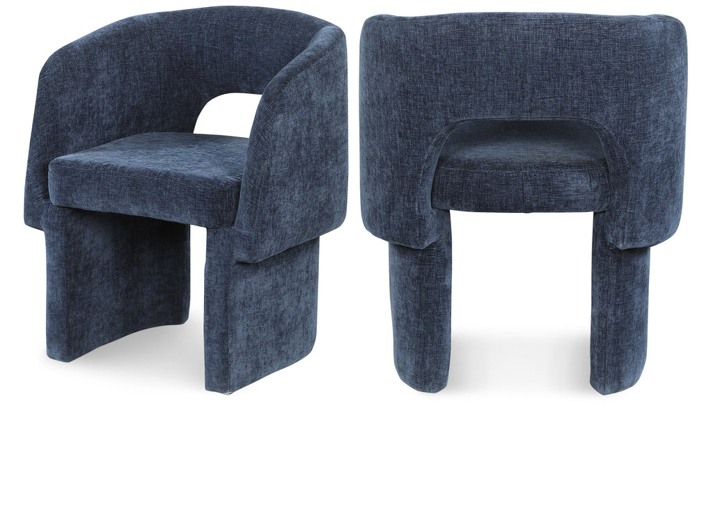 Emmet Chenille Fabric Upholstered Dining Chair / Accent Chair