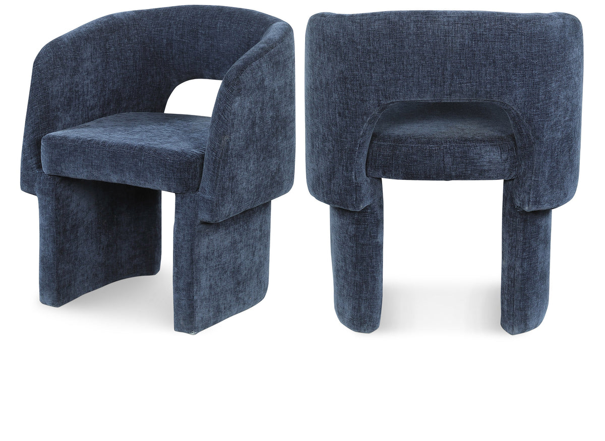 Emmet Chenille Fabric Upholstered Dining Chair / Accent Chair