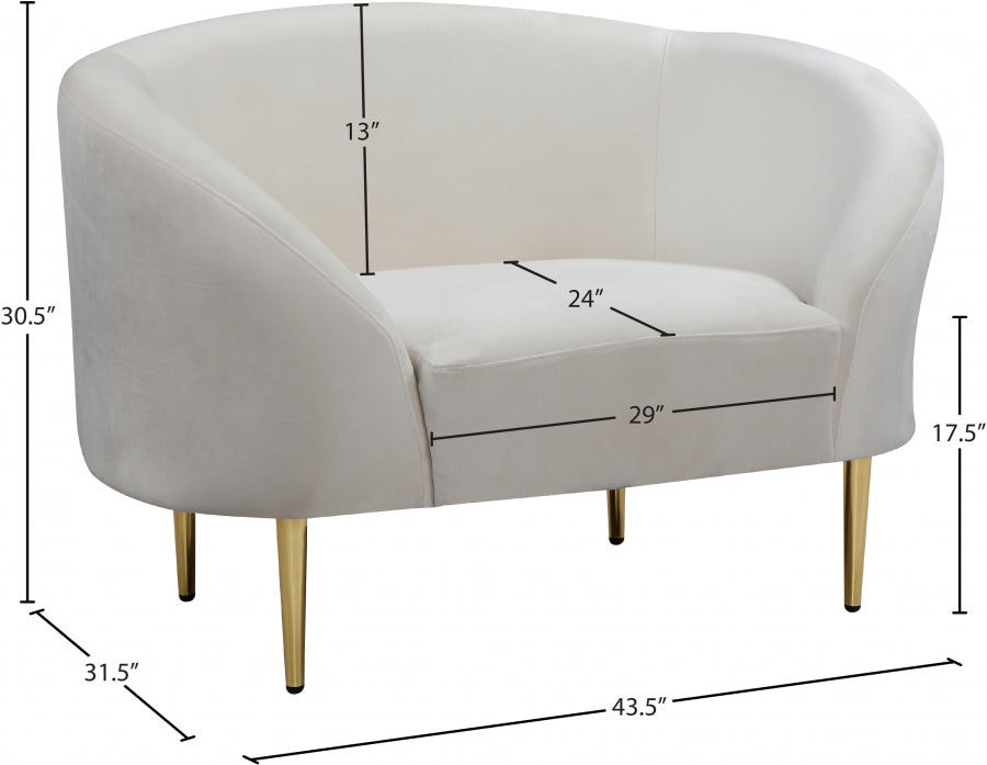 Ritz Velvet Upholstered Chair
