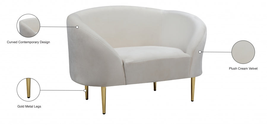 Ritz Velvet Upholstered Chair