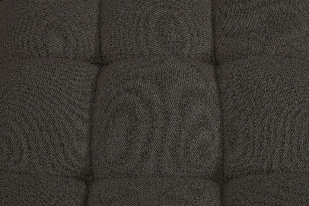 Ames Boucle Fabric Ottoman