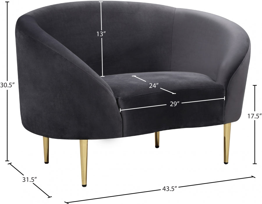 Ritz Velvet Upholstered Chair