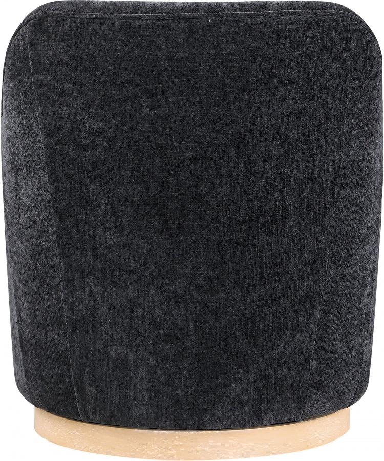 Clarita Chenille Fabric Upholstered Swivel Accent Chair
